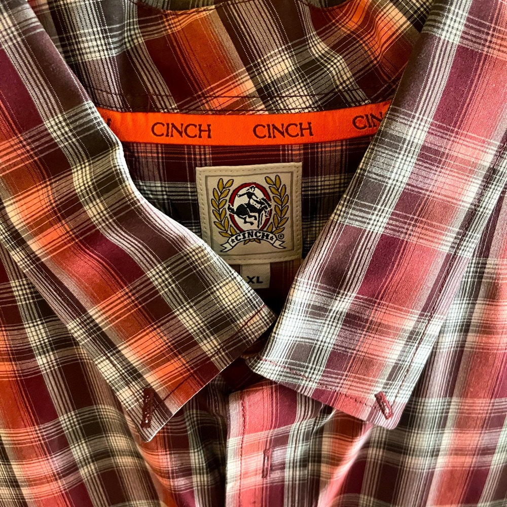 Cinch western long sleeve button up shirt